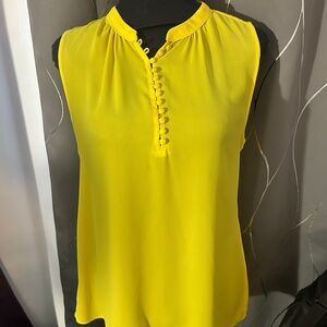 Yellow Sleeveless Women's Blouse